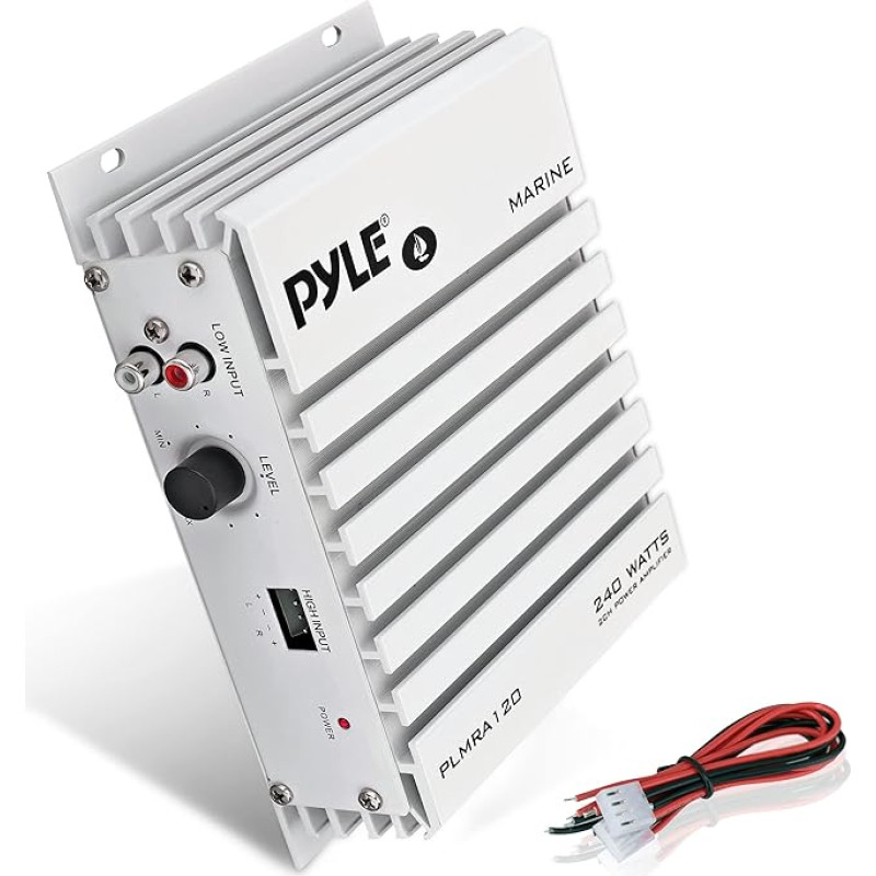 Pyle PLMRA120 2 Channel 240W Waterproof Marine Amplifier