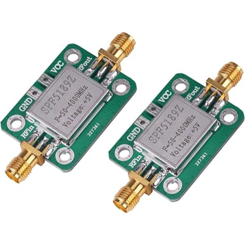 TECNOIOT 2pcs LNA 50-4000MHz SPF5189 RF Low Noise Signal Receiver, NF 0.6dB