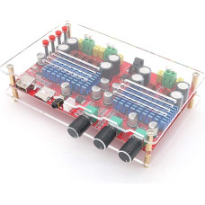 DollaTek TDA3116 2x60W + 100W 2.1 Channel Bluetooth Audio Digital Amplifier Board Subwoofer AUX TF U Disk Decoding Red Board