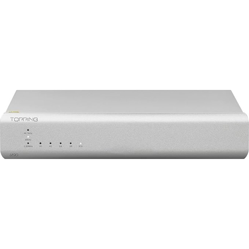 TOPING U90 USB Hi-Res Coaxial Output Optical AES and IIS Bridge Supports DSD Native Silver