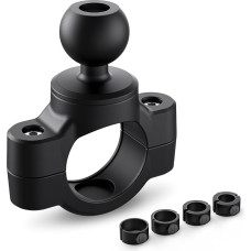 TUSITA Motorcycle Mount Handlebar Rail Base with B Size 1 Inch Ball - Small