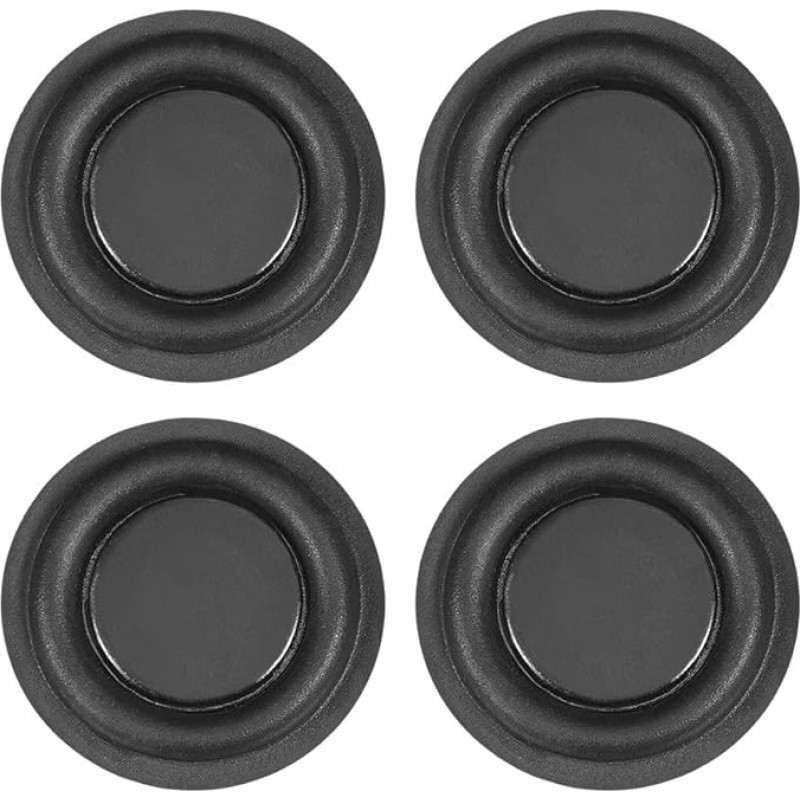 sourcing map Set of 4 28 mm DMR Speakers Passive Radiator Vibration Plate Subwoofer Vibration Membrane