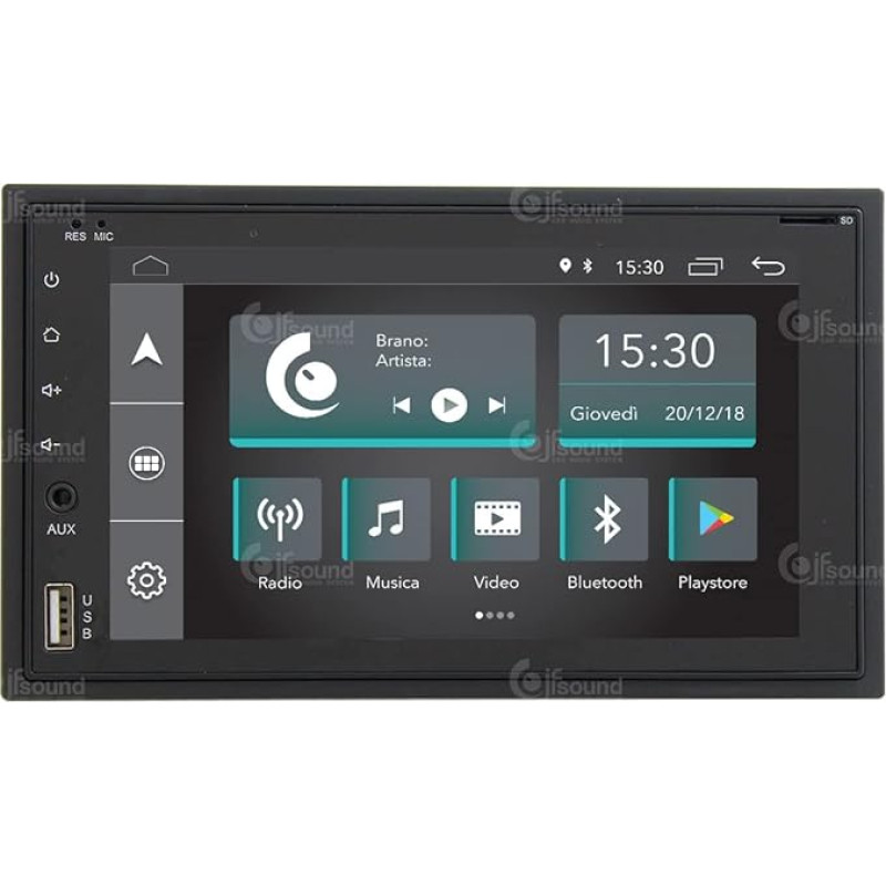 Universal Car Radio 2 DIN Android GPS Bluetooth WiFi USB DAB+ Touchscreen 6.2 Inch 4Core Carplay Android Car