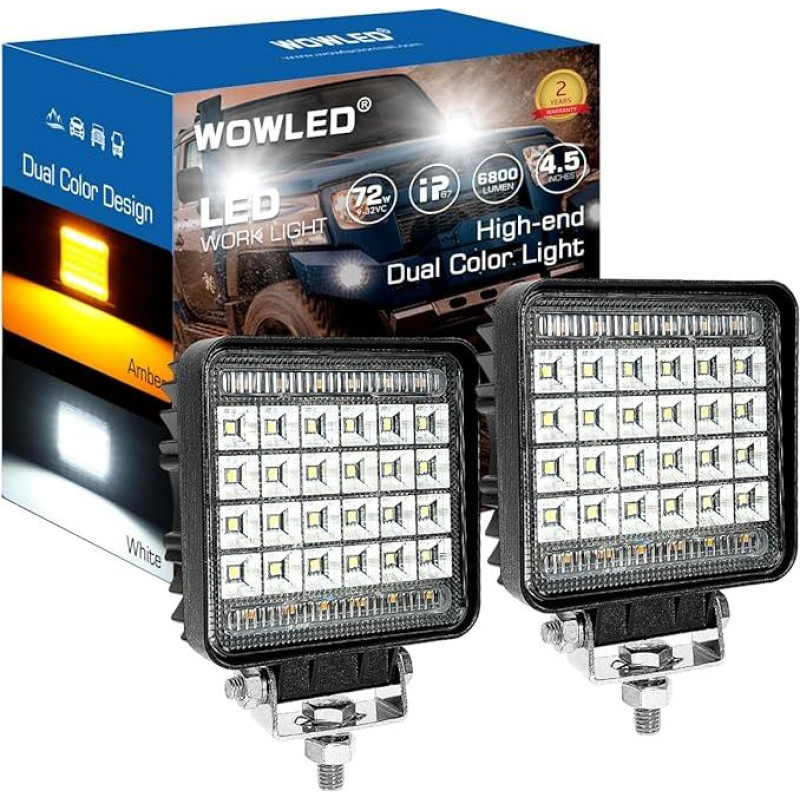 Dviejų tonų kvadratinė darbo šviesa