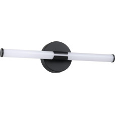 EGLO LED Spiegelleuchte Ramola, Lampe Spiegel Badezimmer, Spiegellampe aus Metall in Schwarz und Kunststoff in Weiß, warmweiß - kaltweiß, IP44, L 45 cm