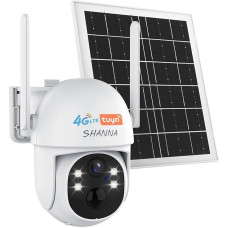 [Visą gyvenimą nemokamai neribotas duomenų kiekis] 4G LTE stebėjimo kamera su eSIM kortele, 2K LTE kamera be WLAN su 7800 mAh baterija, spalvotas naktinis matymas, automatinis sekimas, dvipusis garsas, IP66, 6 W saulės baterija