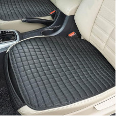 ZATOOTO vandeniui atspari automobilio sėdynės pagalvėlė - 2 vnt., universalūs sėdynių užvalkalai, priekinės sėdynės, automobilio sėdynių apsauga, sėdynių pagalvėlė, atspari įbrėžimams, automobilio sėdynių užvalkalas, neslystantis pagrindas, PU oda, juoda