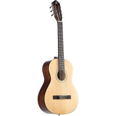 Ortega Guitars RST5-3/4 Student Series 3/4 Size Classical 6-String Guitar, Spruce Top, Catalpa Body Natural Gloss Finish