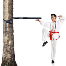 Wing Chun manekenas kovos menams, nešiojamas Wing Chun manekenas, mokymo medinis manekenas su spyruokline ranka, 3 modeliai, skirti medžiui ar kietam objektui (spalva: 1 spyruoklinė ranka)