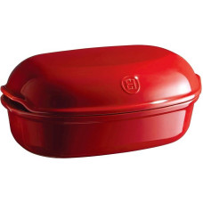 Emile Henry EH349501 Rankų darbo keraminė duona raudona Grand Cru 5 litrų talpos