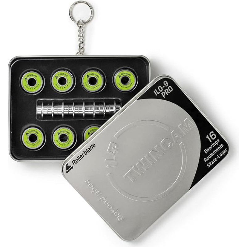 Rollerblade Unisex - Suaugusiųjų Twincam ILQ-9 Pro guoliai Guoliai, vienos spalvos, vieno dydžio