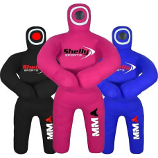 Shelly MMA graplingo imtynių manekenas vaikams BJJ Punch Bag imtynių draugai brazilų JIU Jitsu stovimos padėties manekenas kovos menų bokso karatė treniruočių manekenas (47 coliai / 4 pėdos) neužpildytas