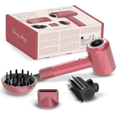 Demeliss Saint Alge New Generation Hair Dryer Exclusive Cherry Chérie Collection Concentrator, Diffuser and Straightening Brush Included