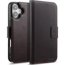 STILGUT Talis 2-in-1 tinkamas iPhone 16 dėklas su odiniu kortelių lizdu ir magnetiniu nuimamu dėklu, suderinamas su 