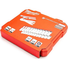 Juego 28 Piezas, Carraca y Vasos de 1/4 Inch Metrica