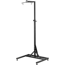 Sonic Energy Gong Stand - Accessories for Gongs and Tam Tams up to 101 cm - Height Adjustable up to 205 cm - Powder-Coated Steel, Black (TMGS-2)
