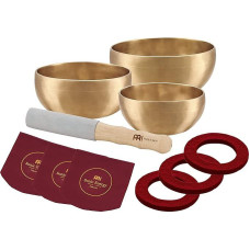 Sonic Energy Singing Bowl Set Universal Series - 400/500/600 g - Handmade - For Meditation & Sound Healing - Includes Case, Felt Ring & Grater (SB-U-1500)
