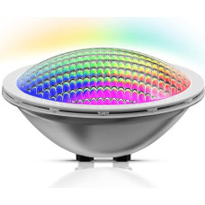 LyLmLe LED baseino apšvietimas PAR56 30 W baseino lempa LED povandeninis RGB spalvų keitimas įvairiaspalvis 316L nerūdijančio plieno IP68 vandeniui atsparus baseino žibintas įjungimo / išjungimo jungiklis 12 V AC (be nuotolinio valdymo pulto)