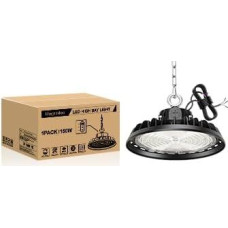 UFO 150W Werkstattlampe LED Hallenstrahler Dimmbare 90W/120W/150W High Bay Light 25500LM Treiber 4000K Superhelle Werkstatt Deckenleuchte IP65 Industriestrahler 120° für Fabriken, Lager