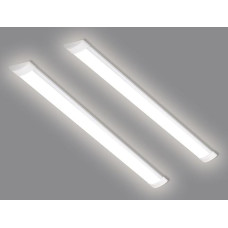 2 pakuotės 40W LED plokštelinė lemputė 3600LM plono profilio platus vamzdžio apšvietimas lubų vidaus garažo parduotuvei biurui PC korpusas neutralios baltos spalvos 4000K