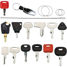 13-teiliges Zündschlüssel-Set für Baumaschinen, Traktoren, Bagger, Radlader und Rüttelplatten