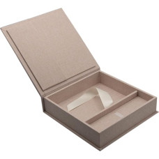 Elegant photo box with USB slot. Gift box for USB flash drives and photo prints. Keepsake box for weddings, memory box, photo gift.