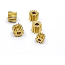 10T 2,28mm Zähne 0,6 Modulus Kupfer Messing Zahnrad Metall Getriebe Ritzel Fit elektronische Starter Welle Loch