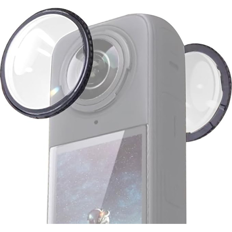 Linsenschutz Premium für Insta360 X5, Glas Linse Schutzhülle, Lens Guards Premium Lens Cap Protector Schutzkappe Schutzglas Linsenkappe Objektivschutz Zubehör für Insta360 X5, Anti-Kratzer