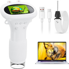 Digital Microscope 1000X Zoom Ahalfcit Microscope for Children with 2 Inch Screen, 3-12 Years Old Children's Microscope, Scientific Educational Toys for 3 4 5 6 7 8 Years Old Children