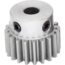 Antriebsrad aus Karbonstahl, 1M18T, Stirnradbohrung, Größe 6/8/10 mm, Mini-Motorgetriebe, kohlenstoffarmer Stahl, Material: Metallgetriebe für Motor (Größe: 6 mm, Farbe: 18 Zähne)