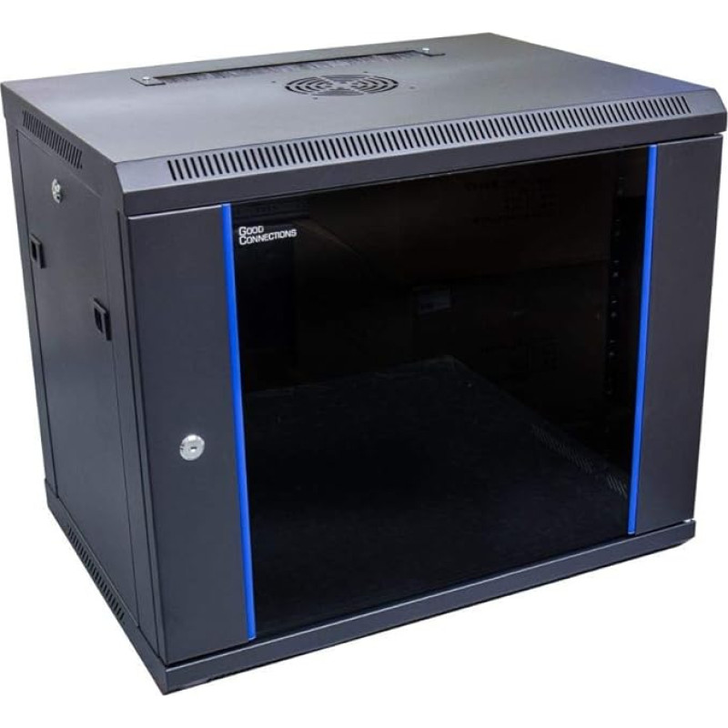 Good Connections Patch Panel black 9HE Wandgehäuse | 1-teilig | 450mm tief