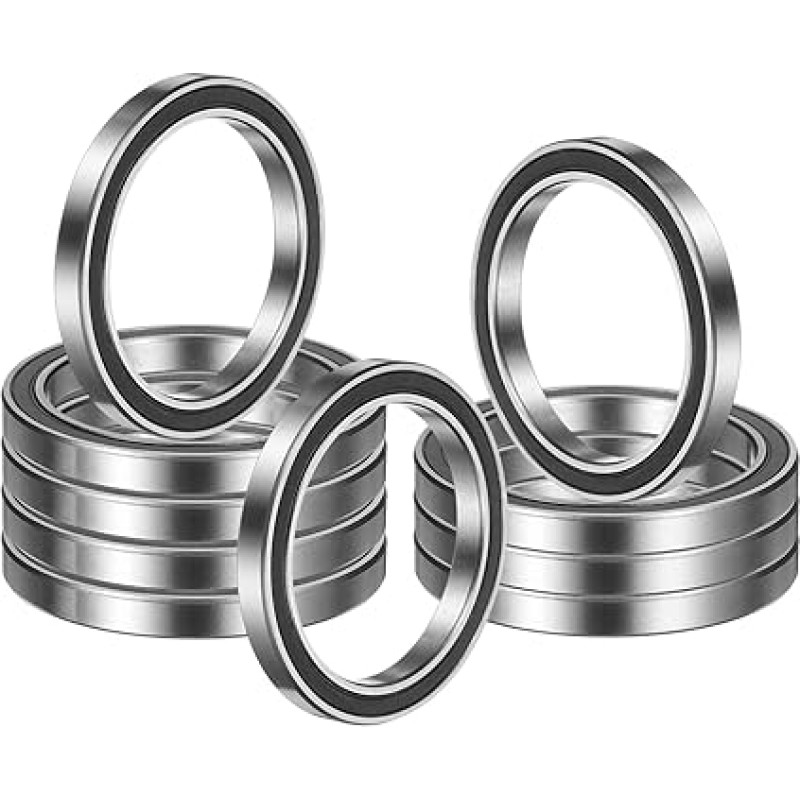 10 vnt. 6810 2RS giliojo griovelio rutulinių guolių, 50x65x7mm, chromuotas plienas, dvigubas skydas, skirti elektros varikliams, buitinei technikai, pramoninėms mašinoms (ABEC5)