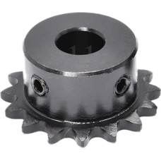 Kettenrolle Ritzel, Kettenrad， 04C Rollenkettenrad 10T-23T 6,35mm Teilung Bohrung 5-16mm 45 Stahl(12 Teeth,5mm)