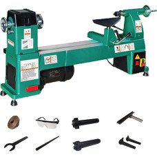 Holzdrehmaschine 1000 W, kintamas vėjo stiprumas 350-3450 U/min, idealus pradedantiesiems, ideal zum Drehen von Holzhandwerk und Projekten