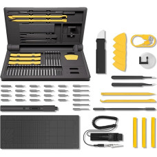 HOTO 48 in 1 tikslių mechaninių įrankių rinkinys, mini elektrinių atsuktuvų rinkinys, mobiliųjų telefonų remonto įrankių rinkinys, skirtas akiniams, laikrodžiams, laikrodininkams, kompiuteriams, nešiojamųjų kompiuterių jungikliams, PS4/5 kameroms, tikslių