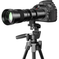 Lightdow 420-800mm f/8.3-16 Telephoto Lens for Canon EF Lens, Manual Telephoto Zoom Lens with T-Ring for Canon EOS Rebel SL2 SL1 T8i T7 T6 850D 800D 4000D 2000D 90D 80D 77D 70D 5D 6D DSLR