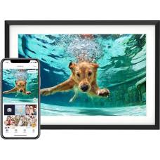 Skaitmeninis nuotraukų rėmelis WLAN 10,1 colio, 32 GB atminties, elektroninis nuotraukų rėmelis su 1280 x 800 IPS jutikliniu ekranu, automatiniu pasukimu, maitinamas per USB-C, nuotraukomis ir vaizdo įrašais dalijamasi akimirksniu per 
