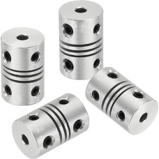 Lanksčios kupplungen, 3 mm auf 3 mm, Gelenkverbinder, flexible Wellenkupplungen, Motorkupplungen für 3D-Drucker, CNC-Maschine, Motorführung, DIY-Encoder D12 x L 18 mm, 4 Stück