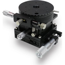 Motorized Rotary Table, Manual Fine Adjustment of Positioning Table XZRG8-R, Translational Hub Turntable, Three-Axis Optical Table Gauge