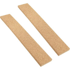 Cabilock Pack of 2 Cork Strips Self-Adhesive Cork Board Bulletin Board Strip Home Decor Office Supplies Frameless Memo Board Strips Adhesive Wall Sticker Display Bar