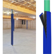 Generisch „4–5 Zoll Dicke Schaumstoff-Sicherheitsstangenpolster – abnehmbare Polsterumhüllung für runde Säulen mit 2–8 Zoll Durchmesser, ideal zum Schutz von Garagen, Fitnessstudios, Spielplätzen und