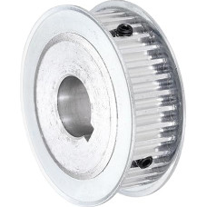 sourcing map Zahnriemenscheibe, Aluminium, 36 Zähne, 1,9 cm Bohrung für 16 mm breite Riemen, 3D-Drucker, CNC-Maschinen, Industrie