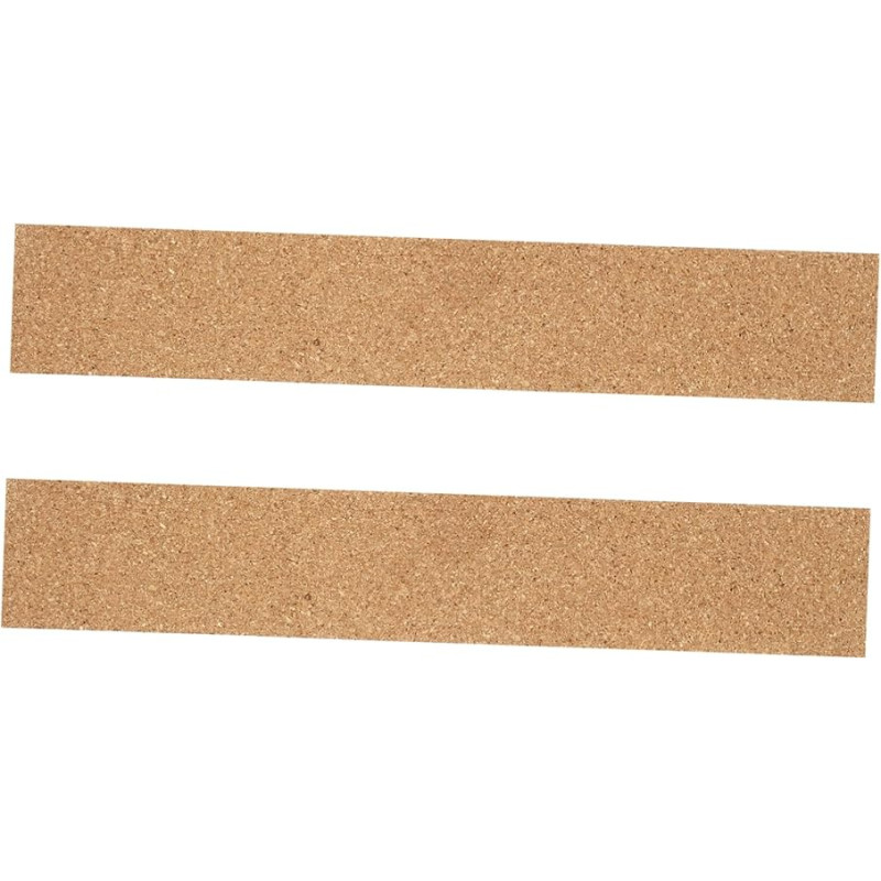 STOBOK Pack of 2 Self-Adhesive Cork Strips Blocking Board Crochet Cork Board Strips Thumb Nails Pin Board for Wall Cork Board Strips Cork Strips for Memos Cork Strip for Office Photo Board