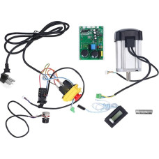 CNC Brushless Motor DC Spindle Kit 1000W 4500RPM High Speed Strong Torsion Metal PP PVC for MX210 WM210 220X750 220X600 8X16 (EU Plug 220V)