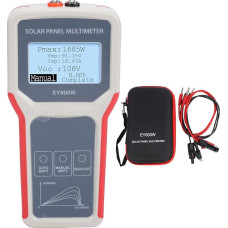 Eujgoov Solarpanel-Tester, 5–800 W, 12–60 V, 0–35 A, MPPT-Messgerät mit Automatischer Manueller Erkennung, LCD-Display Zur Fehlerbehebung bei PV-Modulen