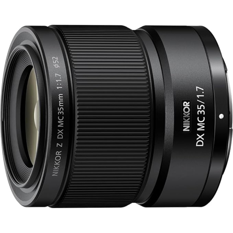 Nikon Nikkor Z DX MC 35 mm f/1.7 (ryškus makroobjektyvas nuotraukoms ir vaizdo įrašams, 220 g šviesos)
