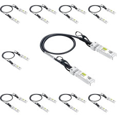 10Gtek 10G SFP+ DAC kabelis - 10GBASE-CU pasyvusis tiesioginio prijungimo varinis Twinax SFP kabelis, skirtas 