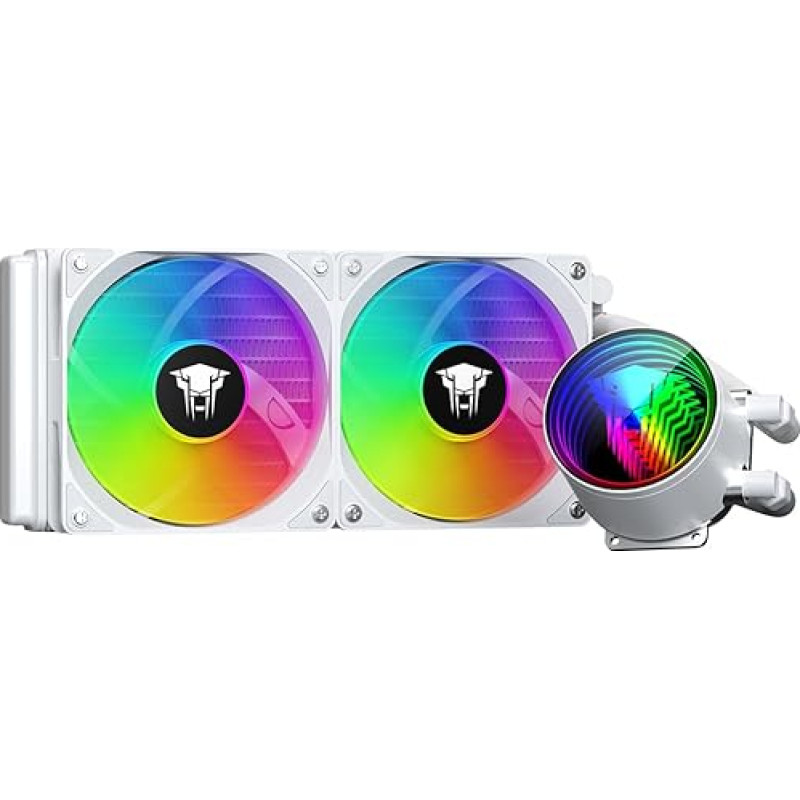 Jungle Leopard TK1 ARGB Water Cooling CPU Cooler 800-2000RPM ARGB PWM Fan, for Intel LGA115X/1200/1700/1366/2011/2066, for AMD: FM2/FM2+/AM3+/AM4/AM5 (240WH)