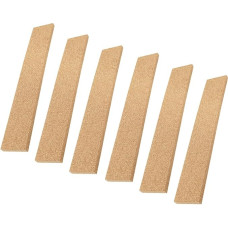 iplusmile Selbstklebende Korkstreifen 6 Stück 30X5cm Natürliche Kork Pinnwandleisten für Memoboards Büro und Wanddekoration