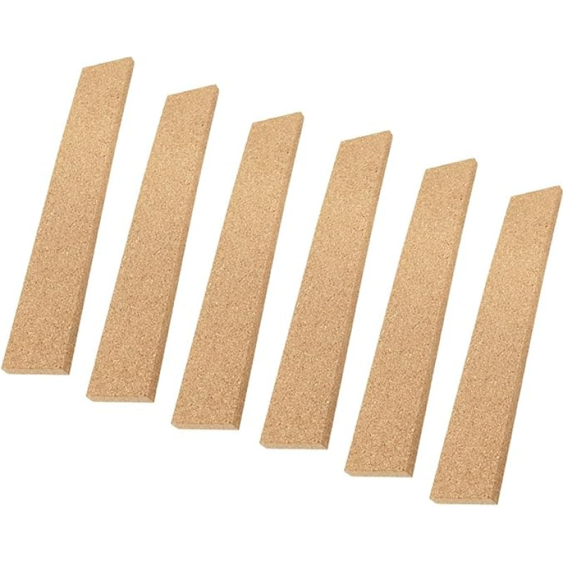 iplusmile Selbstklebende Korkstreifen 6 Stück 30X5cm Natürliche Kork Pinnwandleisten für Memoboards Büro und Wanddekoration